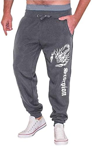 Sumen Men's Casual Autumn Winter Printed Hip Hop Sports Trousers Pants Jogger Sweatpant