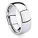 Tungsten Metal 8 mm (5/16 in) High Polished Comfort Fit Domed Wedding Band Ring