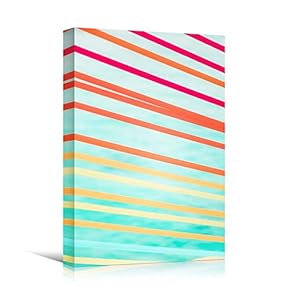 signwin Canvas Wall Art Lined Patterns Abstract Colorful...