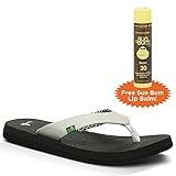 Sanuk Yoga Mat White Plus FREE Sun Bum Lip Balm