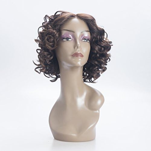 Sayas Wig Short Afro Kinky Curly Hair Wigs Lace Front Wig Synthetic Wig For African Americans Women (color 4/30)
