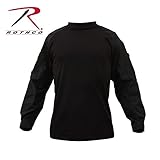 Rothco Combat Shirt, Black, Large