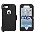 iPhone 7 / iPhone 8 Cover | 2-in-1 Screen Protector & Holster Case | Full Body Military Grade Edge-to-Edge Protection with carrying belt clip | Drop Proof Shockproof Dustproof | Black / Black