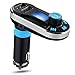 Multipoint FM Transmitter, AGPtek Bluetooth MP3 Player Hands-free Car Kit Charger, Double USB Ports 3.5mm jacks for iPhone 6 plus 6 5 5S iPad Samsung Galaxy S5 Android Cell Phones