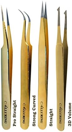 Alluring Gold Tweezers for Eyelash Extension