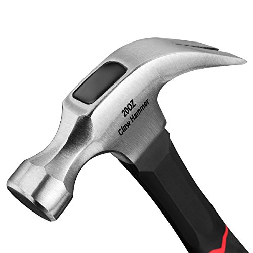 20oz Claw Hammer With Fiberglass Handle ,13.5inch - Thumbnail 2