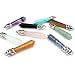 Wholesale Natural Quartz Pendant Hexagonal Pile Bullet Shape Reiki Chakra Crystal Pendant Bulk for Jewelry Making (A-6PCS Assorted)