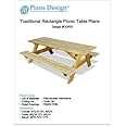 Traditional Rectangle Picnic/Garden Table Woodworking Plans, ODF01
