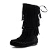 Link Candice-16K Girl's 3 Layer Fringe Moccasin Boots