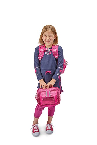 Bixbee Sparkalicious Glitter Backpack - Medium - Ruby Raspberry