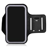 [2 Pack] Armband, MaxTeck Premium Sports Armband Jogging Exercise Cycle Arms Package with Key Holder for iPhone 6S, 6S Plus, 5S,SE, Samsung S7 Edge, S6 ,HTC LG Sony - Black