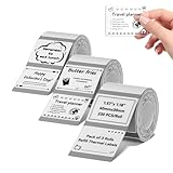 3 Rolls Clear Labels for NIIMBOT B1 B21 B3S K3