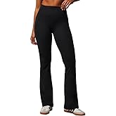 Fabletics Women's Oasis Pureluxe High-Waisted Kick Flare, Light Compression, Buttery Soft