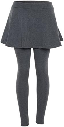 RunaFit Faux Fur-Lined Winter Leggings with Flared Skirt 803