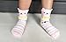 RATIVE Non Skid Anti Slip Cotton Dress Crew Socks With Grips For Baby Infant Toddler Kids Girls (6-12 Months, RG-820821)