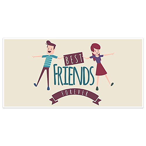 Amazon Com Boy And Girl Happy Friendship Day Banner Handmade
