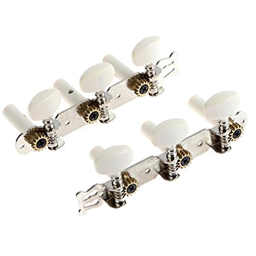 LDCRE 2PCS/Lot Square Heads Plastic Knob Guitar String Tuning Pegs Machine Head Tuners Keys Parts for Bass Acoustic Guitar Accessories - Thumbnail 6