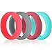 HOOPLE 12 Pack Silicone Wedding Rings for Women, Premium Grade Rubber Bands Wedding Band, Sports Gym Yoga Rubber Ring Comfortable Fit, Best Value Ring Pack Size 5-7 (Size 8)