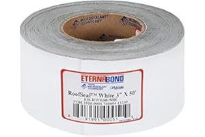 UBREW USA EternaBond RV Mobile Home Roof Seal Sealant Tape & Leak Repair Tape 3" x 50' Roll White Authentic (3''-50ft)