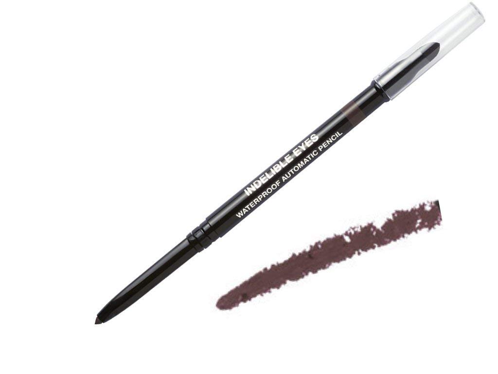 Indelible Eyes Smooth Waterproof Gel Eyeliner - BROWN STONE - Smudge proof - Ultra Smooth - Super Easy - Long lasting - Blender tip - Longwear - no sharpener needed - Twist Out - Slim-line Pencil