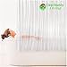Clean Healthy Living Heavy Duty PEVA Clear Shower Curtain Liner with Magnets & Suction Cups - 70 X 71 in. Long