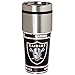NFL Oakland Raiders 16 oz. Stainless Steel Travel Tumbler with Metallic Graphics, Team Color