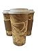24oz Hot Paper Cups with Lids and Sleeves 25 Pack