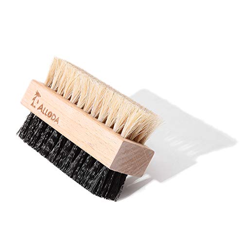 Shoe Cleaning Brush/Scrub Brush by Alloda - [Upgrade] Protect Double Sided Soft & Hard Sneaker Cleaner Brush by 100% Boar & Nylon bristle - Thumbnail 4