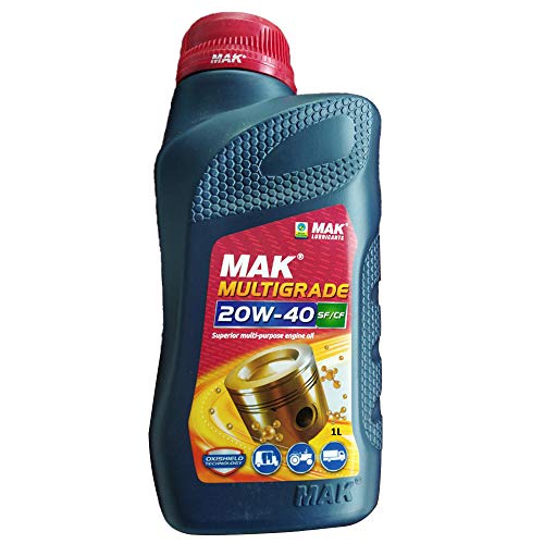 MAK Lubricants MultiGrade 20w40 SF/CF Superior Multi-Purpose Engine Oil (1 LTR)