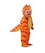 Spooktacular Creations Baby Orange T-Rex Costume with Toy Dinosaur Egg for Kids Halloween Dress up, Dinosaur Theme Party (12-18 Mos)