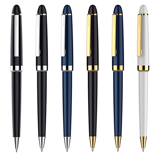 Ballpoint pen Classic Black Executive Pens with Black refill, 6PACK (Assorted color)