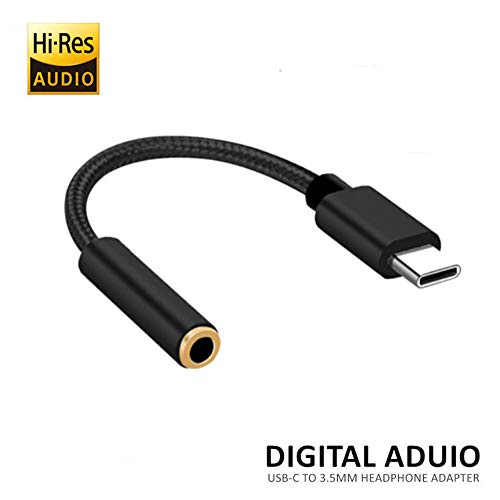USB-C to 3.5 mm Headphone Jack Adapter ，Type C to 3.5mm Audio Adapter for Samsung Note10/Note10+/ S10/S10+,Google Pixel2/2XL/3/3XL/iPad Pro 2018,OnePlus,Xiaomi,Huawei,Sony,Moto and More