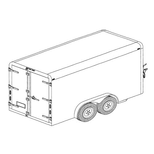 Master Plan & Design Covered Cargo Trailer Plans Blueprints (6 x 12