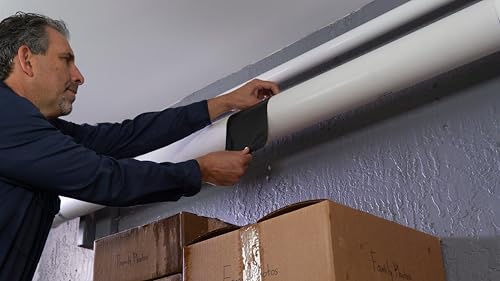Flex Tape - Super Strong Waterproof Tape Works Underwater; Patch & Seal Indoor & Outdoor Projects; Instantly Stop Leaks with its Flexible, Thick Rubberized Adhesive Backing; Great for Home Repairs, Plumbing, Outdoor Gear, Marine & Water Sports, DIY Projects, Automotive Fixes, & More, WHITE, 4 in x 5 ft (10.2 cm x 1.52 m)