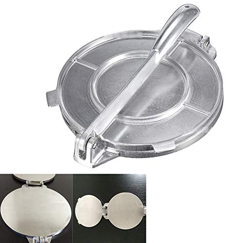 Tortilla Maker, Aluminum Tortilla Press Non-Stick Tortilla Pie Maker Foldable Tortilla Quickly Easily Makes Delicious Tortillas For Cake Breakfast(Silver) - Thumbnail 4