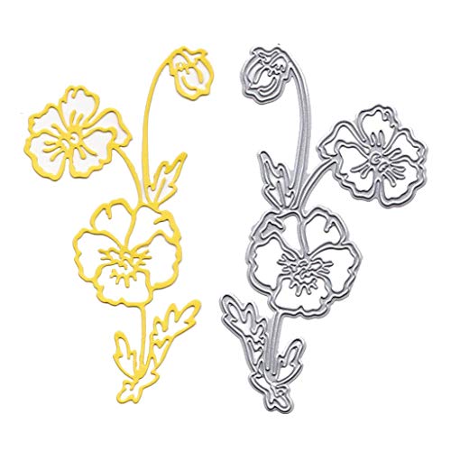 Elaco Rose Metal Die Cutting Dies Stencil Scrapbooking Album Paper Card Decor Craft Embossing DIY (C)