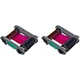 2 Packs Evolis Primacy 2 R5F208A100 Color Ribbon - YMCKO - 300 Prints