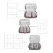BUBM 3pcs/set Waterproof Universal Electronics Accessories Travel Organizer Carrying Case Camera Lens Charger Cable Organiser Triple Set(Large, Medium, Small)