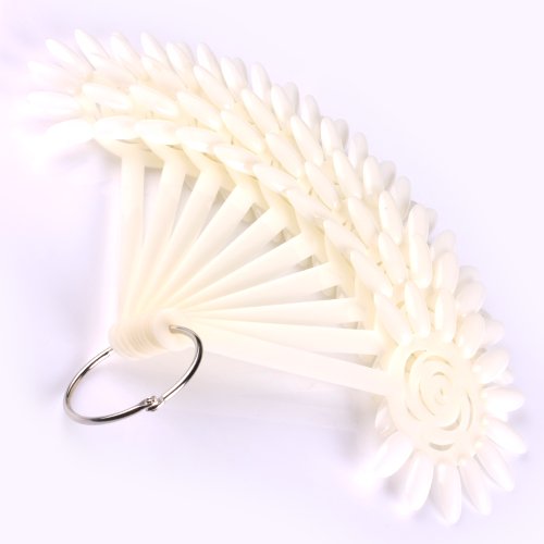 YESURPRISE 120 Fans Acrylic Flower Style False Nail Art Tips Practice Display DIY Tool