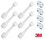 3M Cabinet Locks Child Safety Kit, Adjustable Baby Proofing Strap Latch, 6 Pack