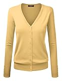 MBJ Womens Long Sleeve Button Down Classic Knit Cardigan Sweater