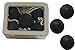 Black Bath Bomb set of 5 3oz Aloe Vera Kaolin Clay scented w/ Little Black Dress