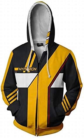 Hoodie 3D Hyperion for Borderlands 2 Print Casual Loose Hooded Zipper Sports Jacket,A1,L