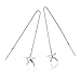 Liuanan™ 925 Sterling Silver Starfish Ear Hook Threader Dangle Earrings