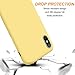 DTTO iPhone X Case, [Romance Series] Liquid Silicone Gel Rubber Anti-Scratch Shockproof 5. 8 Inch iPhone Case for Apple iPhone X with Honeycomb Grid Pattern, Duckling Yellow