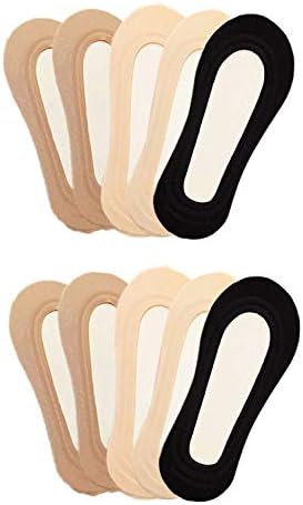 5 pairs Thin Ice Silk No Show Low Cut liner Socks Women Elastic Nylon Summer Sock Non Slip
