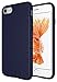 Diztronic Matte Blue iPhone 7 Case/iPhone 8 Case, Full Matte Slim-Fit Flexible TPU Case for Apple iPhone 7 & 8 (Matte Dark Blue)