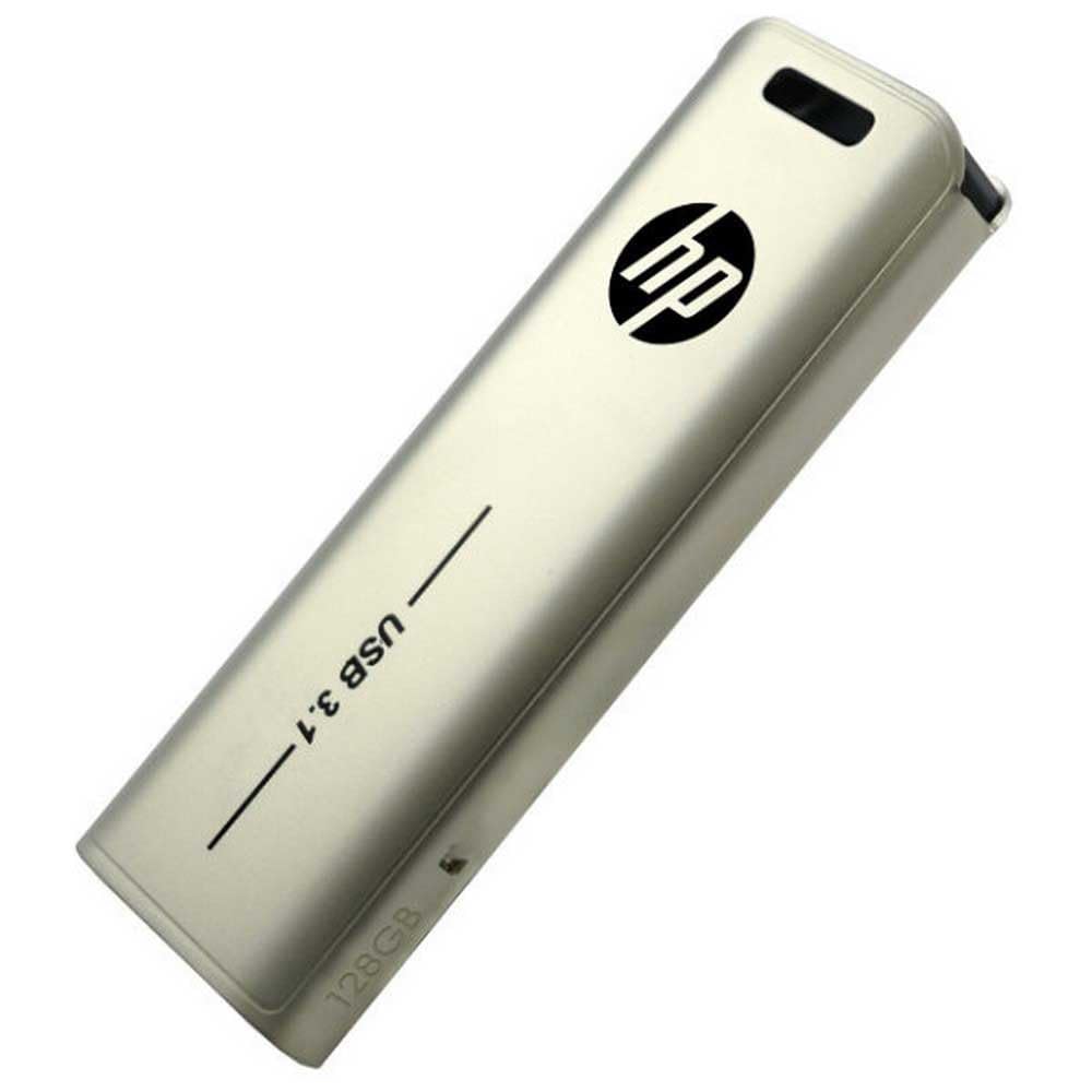 HP x796w USB 3.1 Flash Drive 128GB, Push and Pull design, Metallic finish