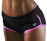 FIRM ABS Women's Pro Cool 3-Inch Compression Shorts Black/Pink Small