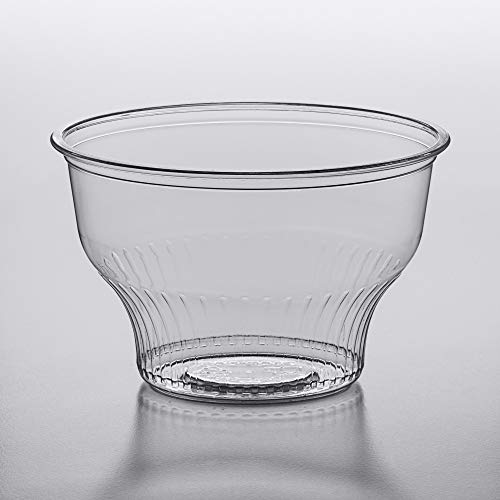 4U'LIFE 8 oz. CrystalClear Plastic Icecream Cups, Dessert Cups